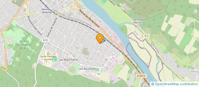 localisation de l'entreprise 797 716 321   VERNON