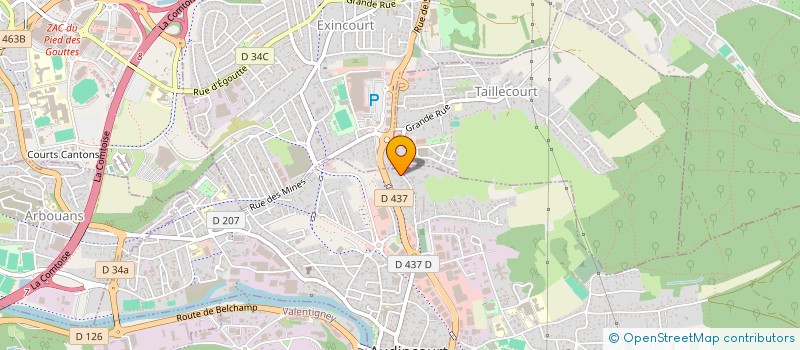 localisation de l'entreprise 797 791 217   AUDINCOURT