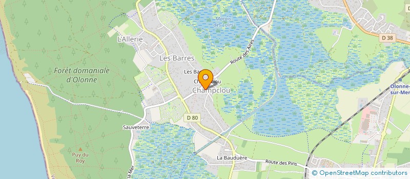 localisation de l'entreprise 797 826 708 à LES SABLES D'OLONNE