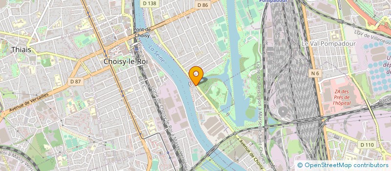 localisation de l'entreprise 798 063 145   CHOISY LE ROI