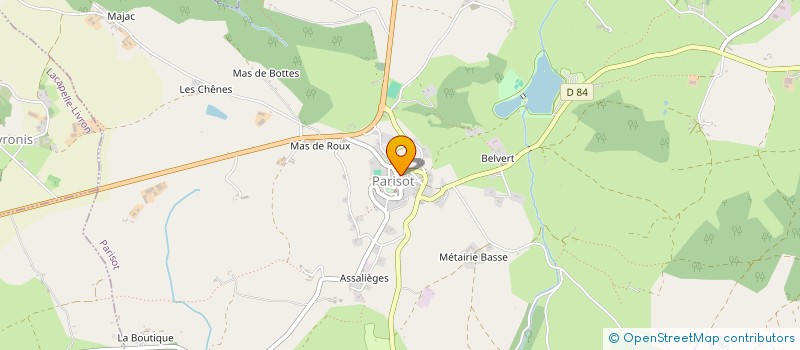 localisation de l'entreprise 798 118 584   PARISOT