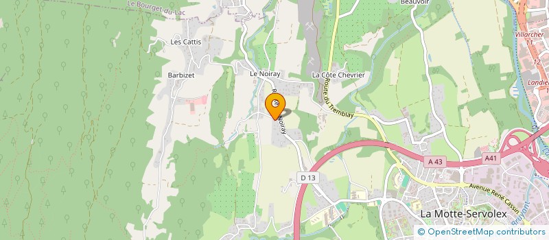 localisation de l'entreprise 798 275 350   LA MOTTE-SERVOLEX