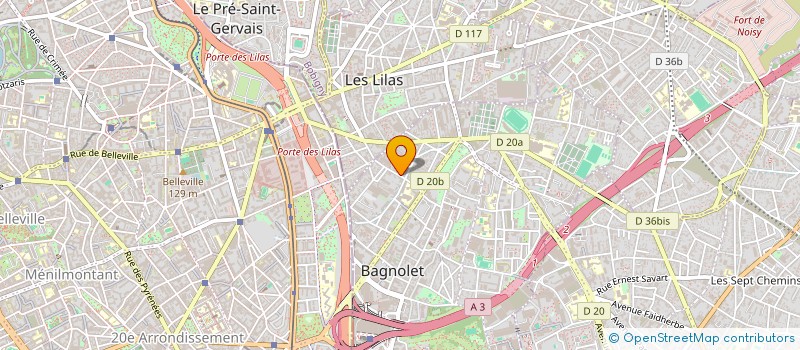 localisation de l'entreprise 798 364 915   BAGNOLET