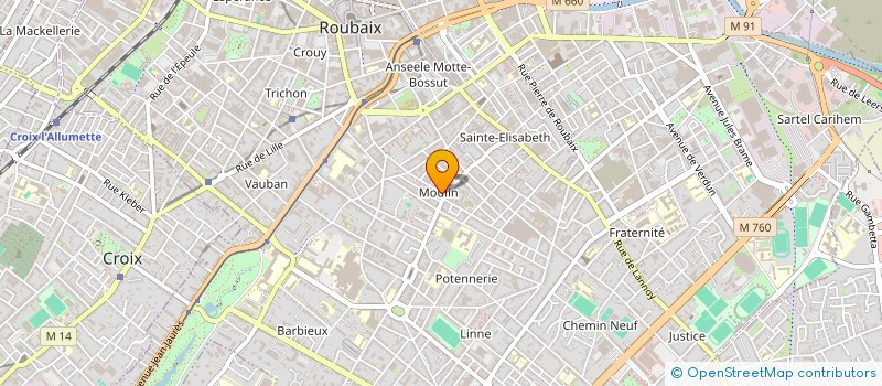 localisation de l'entreprise 798 501 607   ROUBAIX