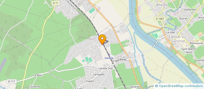 localisation de l'entreprise 798 579 421 à CERONS