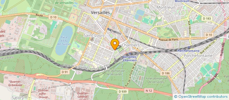 localisation de l'entreprise 798 589 677  à VERSAILLES