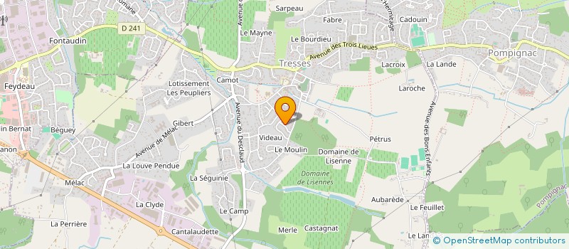 localisation de l'entreprise 798 686 689   TRESSES