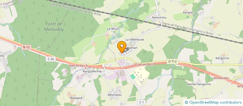 localisation de l'entreprise 798 719 639   SAINT-QUAY-PORTRIEUX