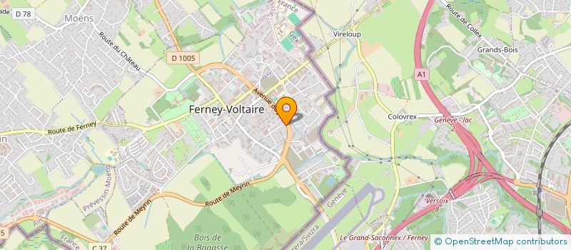 localisation de l'entreprise 798 719 670 à PREVESSIN-MOENS