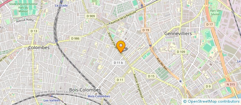 localisation de l'entreprise 798 953 204  à BOIS-COLOMBES