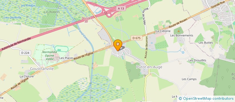 localisation de l'entreprise 798 975 611   PUTOT-EN-AUGE