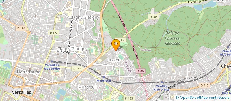 localisation de l'entreprise 798 986 691   VERSAILLES