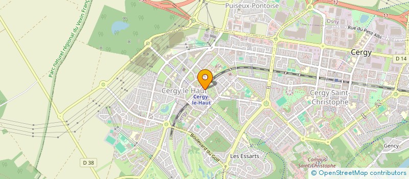 localisation de l'entreprise 799 151 592   CERGY