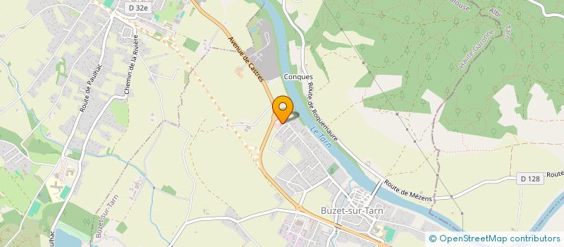 localisation de l'entreprise 799 249 628 à BUZET-SUR-TARN