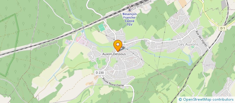 localisation de l'entreprise 799 468 137   LES AUXONS