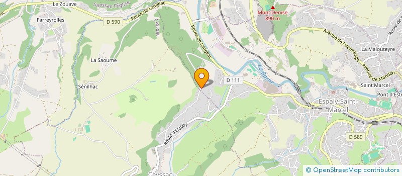 localisation de l'entreprise 799 595 905   CEYSSAC