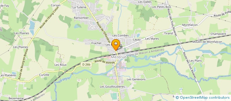 localisation de l'entreprise 799 604 541   MEZERIAT