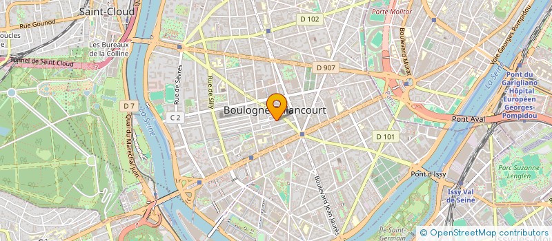 localisation de l'entreprise 799 708 078 à BOULOGNE-BILLANCOURT