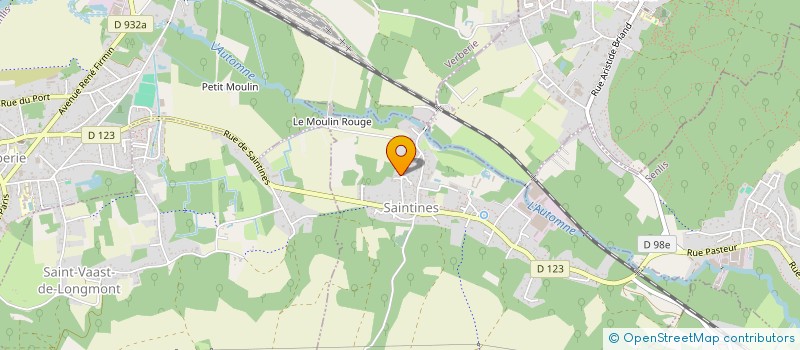 localisation de l'entreprise 799 725 072   SAINTINES