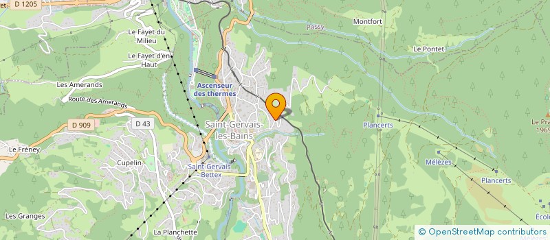 localisation de l'entreprise 799 801 519   SAINT-GERVAIS-LES-BAINS