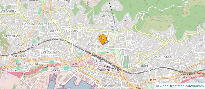 localisation de l'entreprise 799 875 190 à TOULON