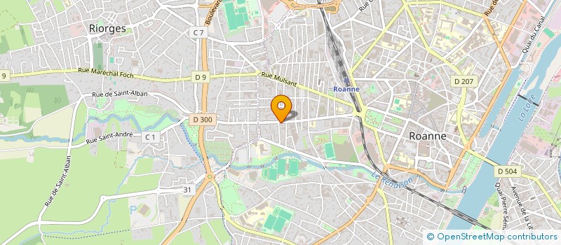 localisation de l'entreprise 79B HOLDING à ROANNE