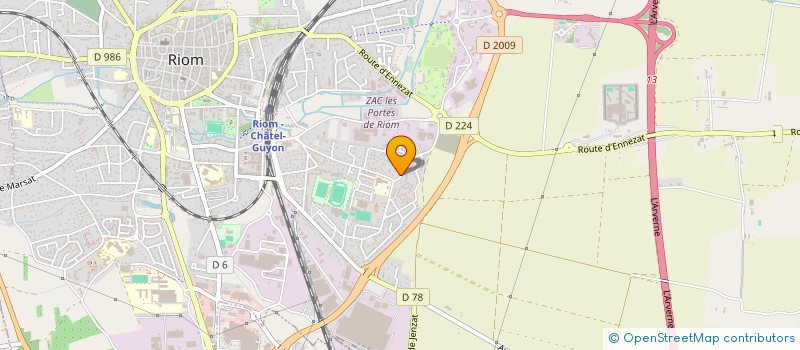 localisation de l'entreprise 7AF  RIOM