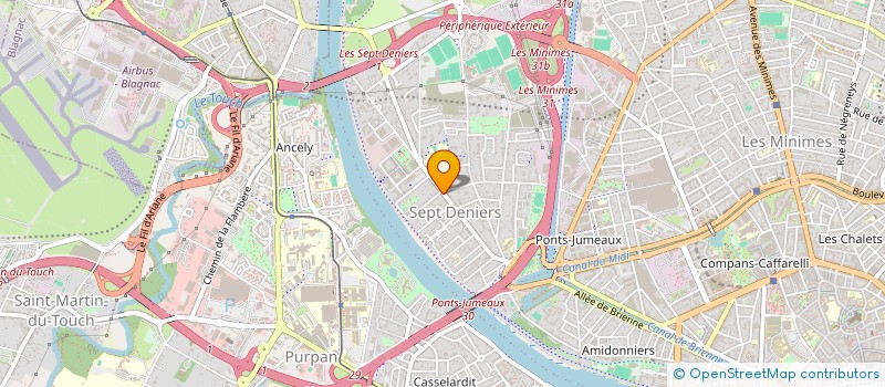 localisation de l'entreprise 7D INVEST à TOULOUSE