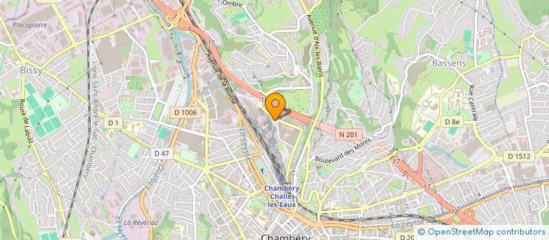 localisation de l'entreprise 7E SECTEUR FEDER CHEMINOT CGT  CHAMBERY