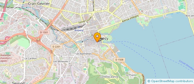 localisation de l'entreprise 7E SENS RH à ANNECY