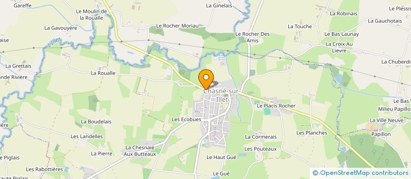 localisation de l'entreprise 7E SERVICE  CHASNE-SUR-ILLET