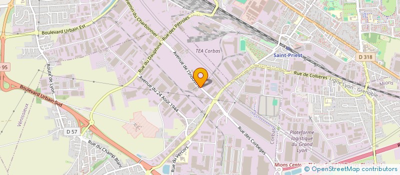 localisation de l'entreprise 7EME MERVEILLE IMMOBILIER à CORBAS