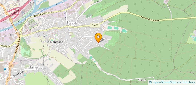 localisation de l'entreprise 7F  ETUPES