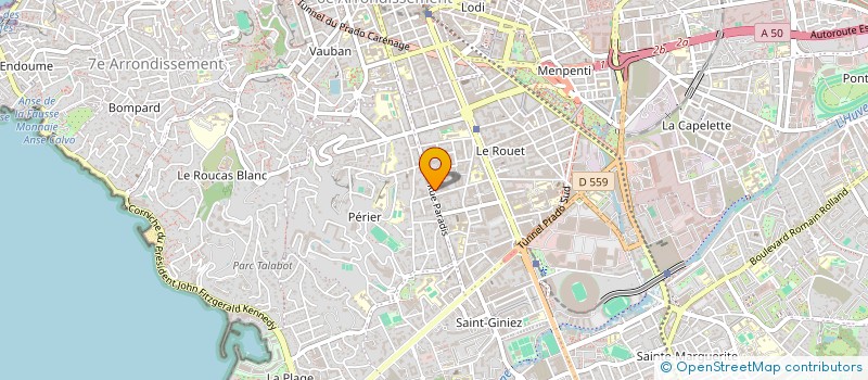localisation de l'entreprise 7G à MARSEILLE