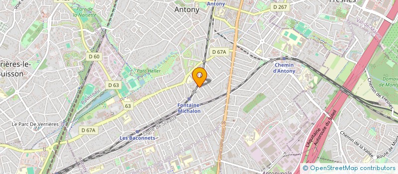 localisation de l'entreprise 7G FINANCE à ANTONY