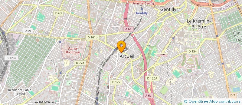 localisation de l'entreprise 7INCH SARL à ARCUEIL