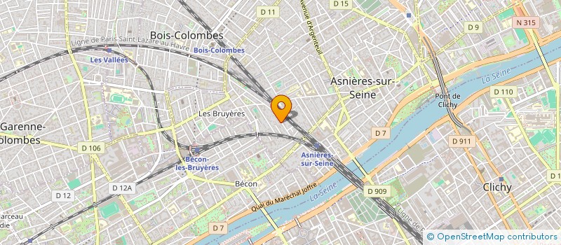 localisation de l'entreprise 7LAB  ASNIERES-SUR-SEINE