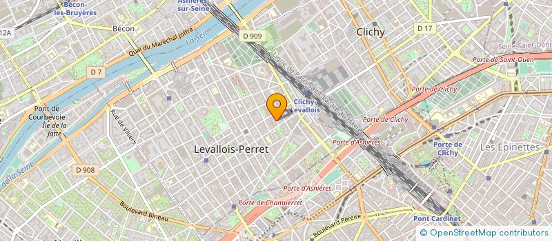 localisation de l'entreprise 7SKY à LEVALLOIS-PERRET