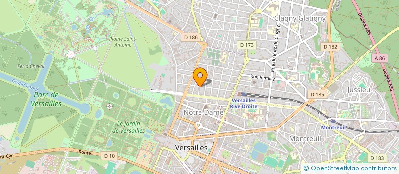 localisation de l'entreprise 7UPSCALE à VERSAILLES