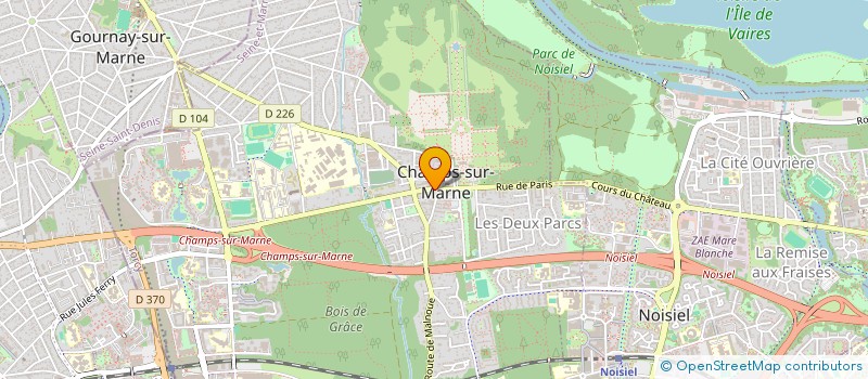 localisation de l'entreprise 8/10 RUE DE PARIS  CHAMPS-SUR-MARNE