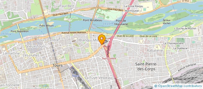 localisation de l'entreprise 8&5 GROUPE  TOURS