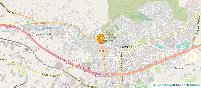 localisation de l'entreprise 8 BD RIONDET à HYERES