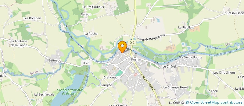 localisation de l'entreprise 8 CYLINDRES  EVRAN