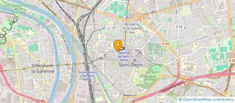 localisation de l'entreprise 8 FILMS  SAINT-DENIS