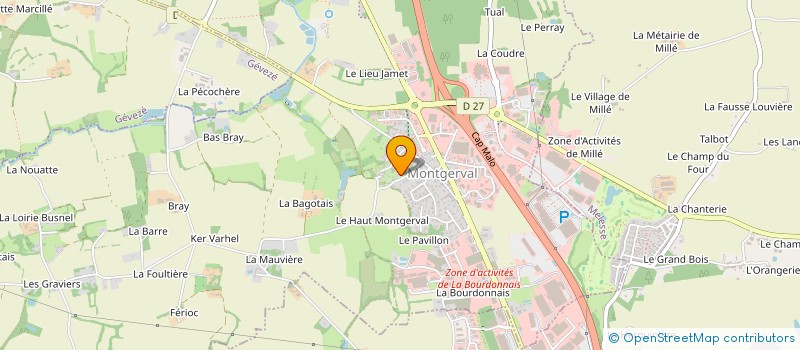 localisation de l'entreprise 8 LES MERISIERS  LA MEZIERE