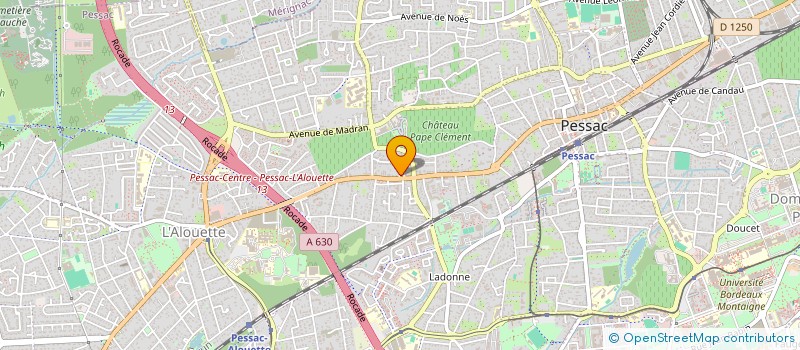 localisation de l'entreprise 8 PLACE JEAN METTE  PESSAC
