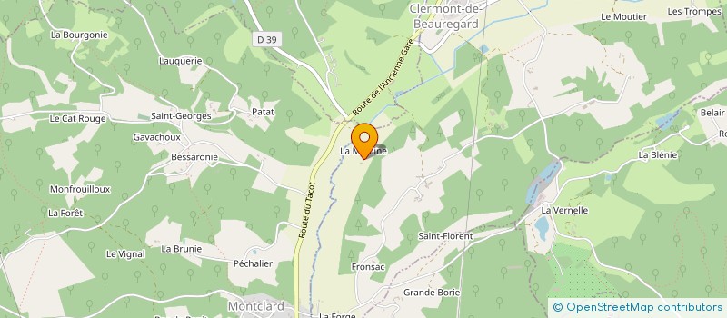 localisation de l'entreprise 8 POOL 33 à CLERMONT DE BEAUREGARD