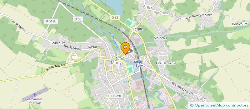 localisation de l'entreprise 8 RUE DE LA REPUBLIQUE - MOUY  MOUY