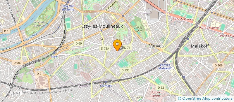 localisation de l'entreprise 8 RUE MADELEINE MOREAU ISSY LES MOULX à ISSY-LES-MOULINEAUX