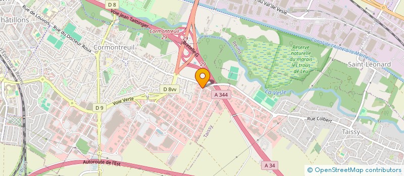 localisation de l'entreprise 8 RUE NICOLAS APPERT  CORMONTREUIL